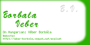 borbala veber business card