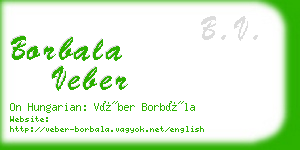 borbala veber business card